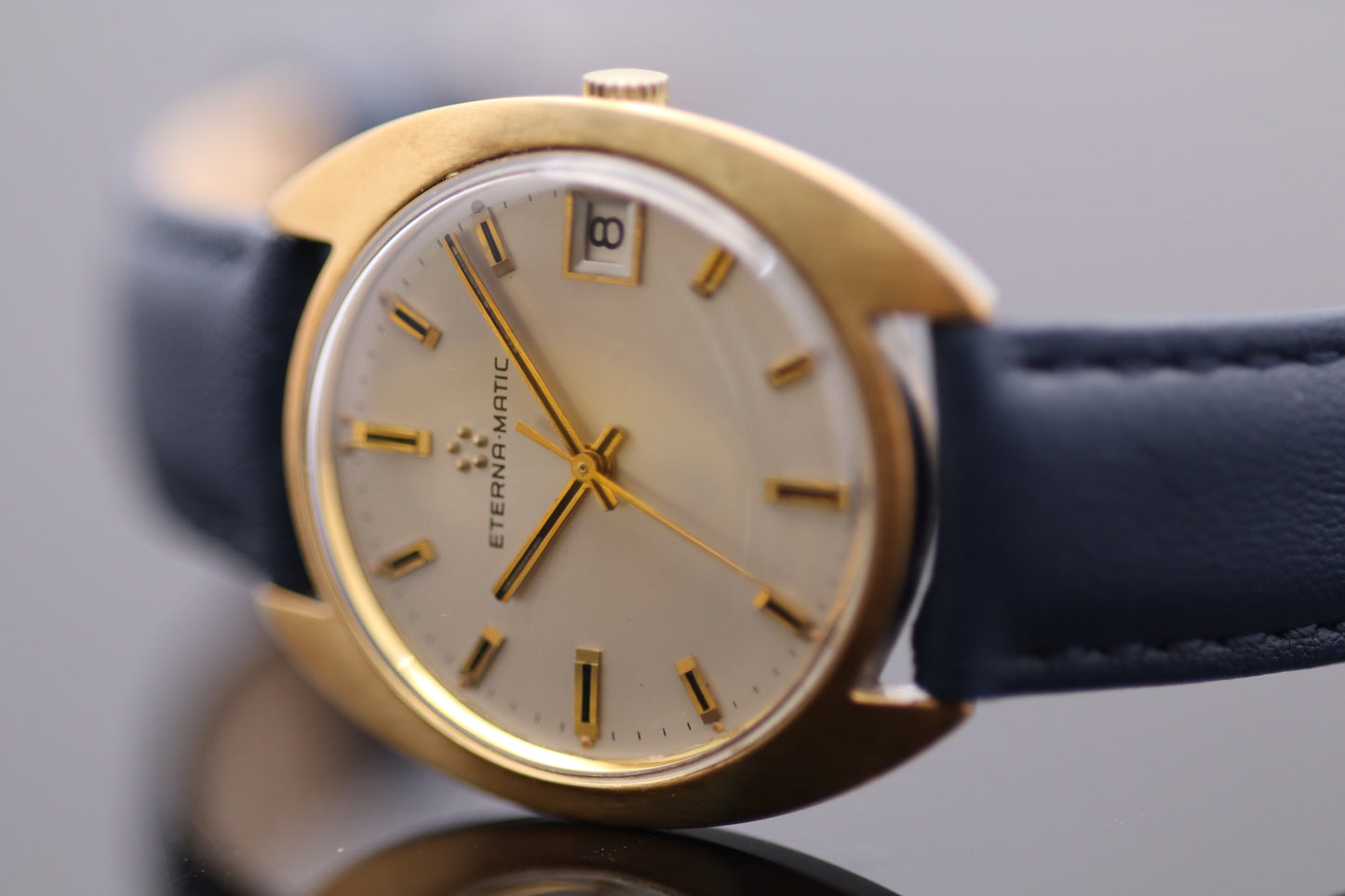 Eterna-Matic 349T - Vintage Handaufzug (Stahl/vergoldet, 39mm, 1979)