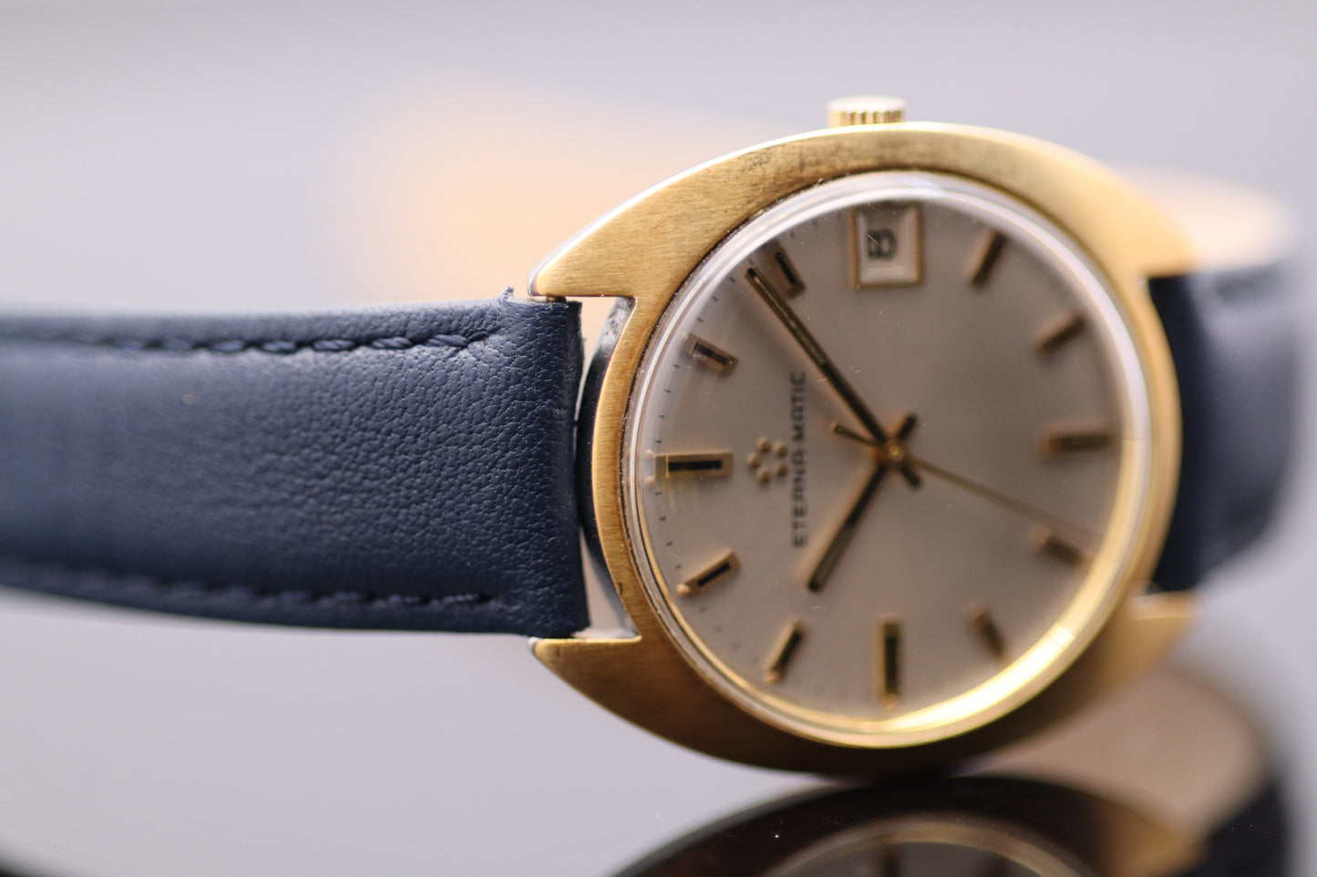 Eterna-Matic 349T - Vintage Handaufzug (Stahl/vergoldet, 39mm, 1979)