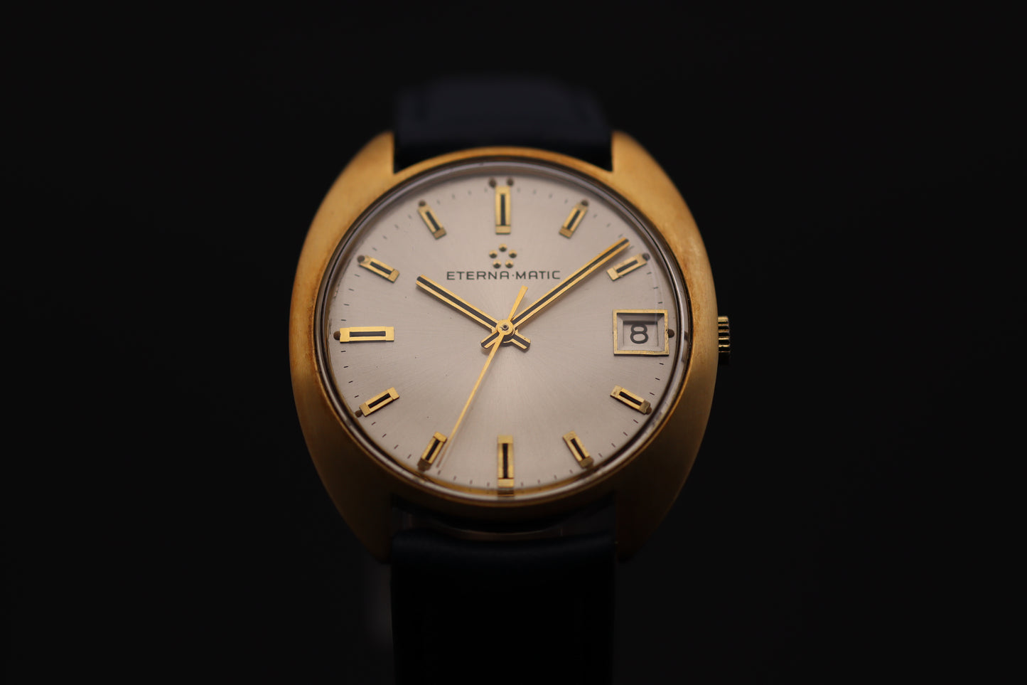 Eterna-Matic 349T - Vintage Handaufzug (Stahl/vergoldet, 39mm, 1979)