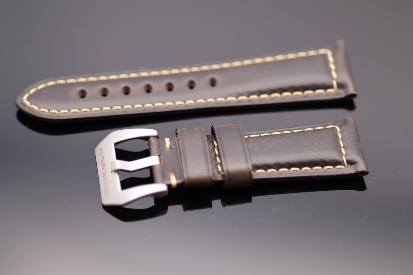 Uhrenarmband - Echtleder - Coffee Braun