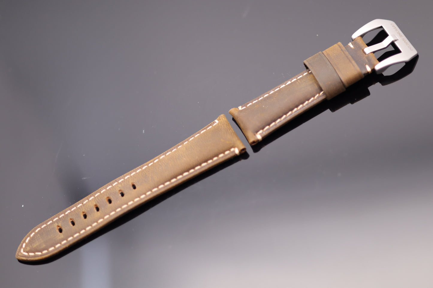 Uhrenarmband - Echtleder - Braun