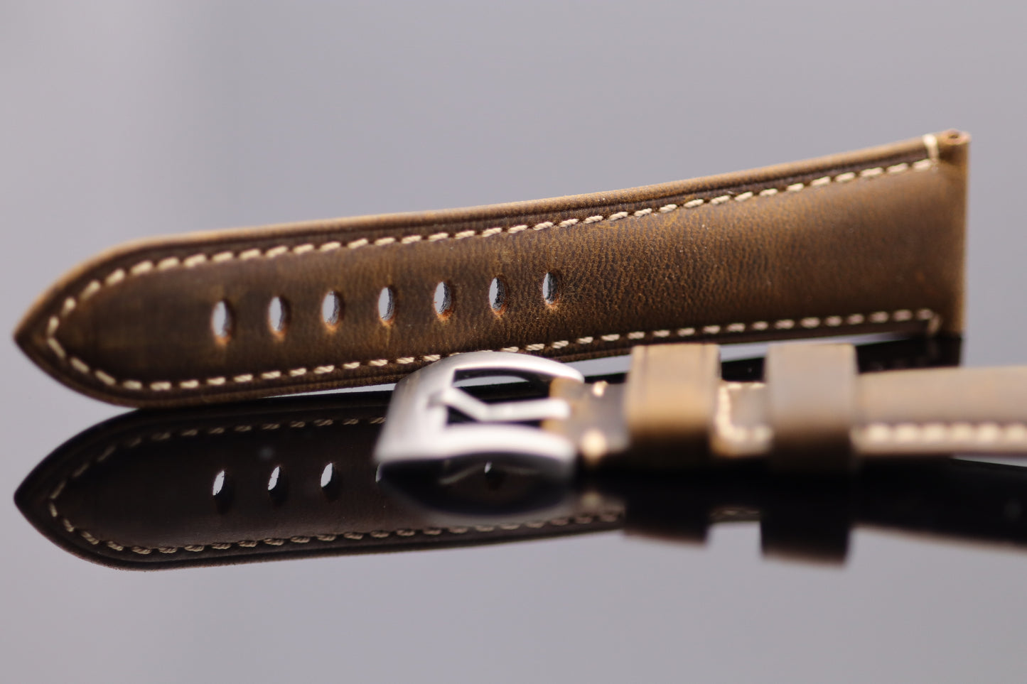Uhrenarmband - Echtleder - Braun